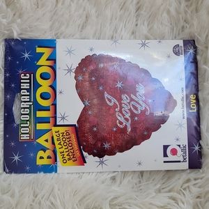 Heart, Foil Ballon, large size, red, I love you